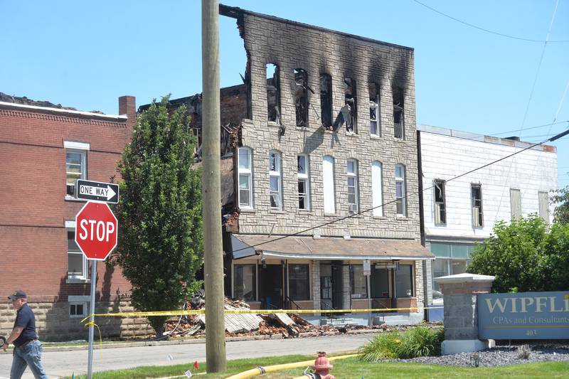 An early morning fire at 406 East Third Street in Sterling destroyed a 3-story building.