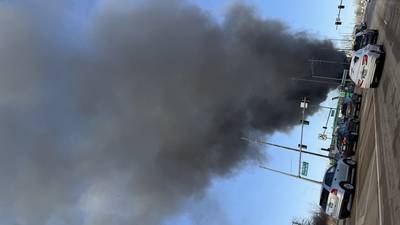 Fire sending large plume of dark smoke over Crystal Lake is training exercise, officials say