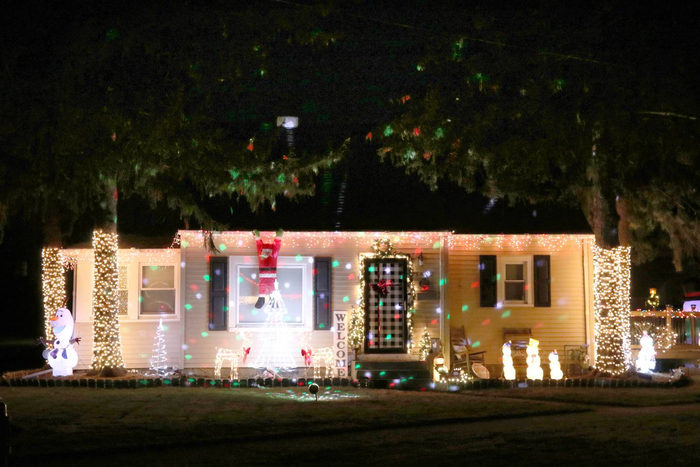 Many homes in DeKalb County were all decked out for the holidays like this one at 1622 Clark Street in DeKalb which was one of the award winners in the DeKalb Park District's Holiday House Decorating Contest.