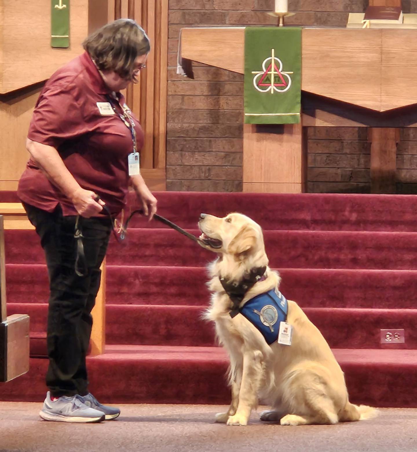 Lutheran Church  Charities Comfort Dogs visited Cross Lutheran School on Sept. 6, 2023.