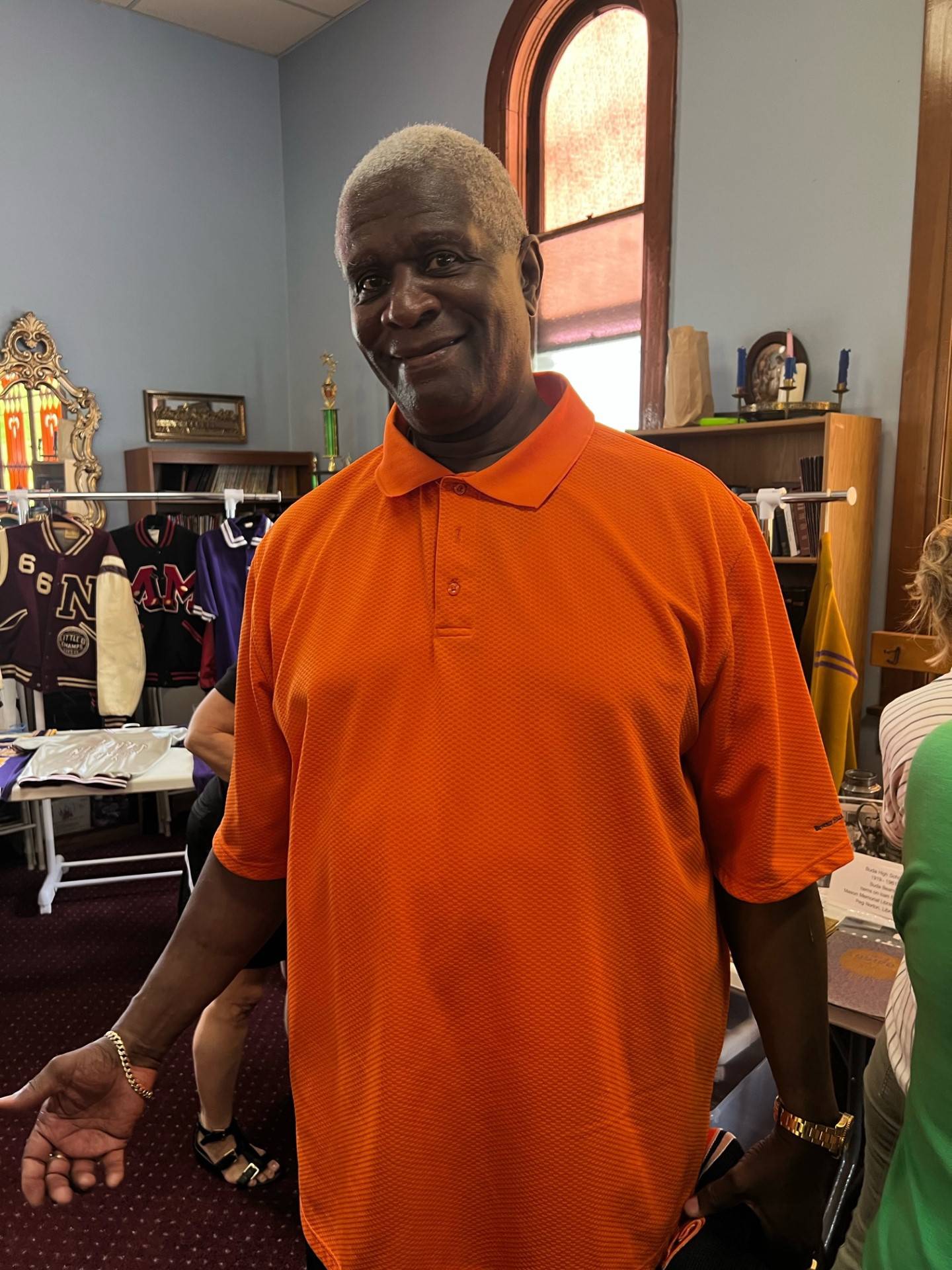 Mike Matthews, a standout for Chicago Hersch High School in the early '70s, attended Saturday's Bureau County Basketball History event at Mineral.