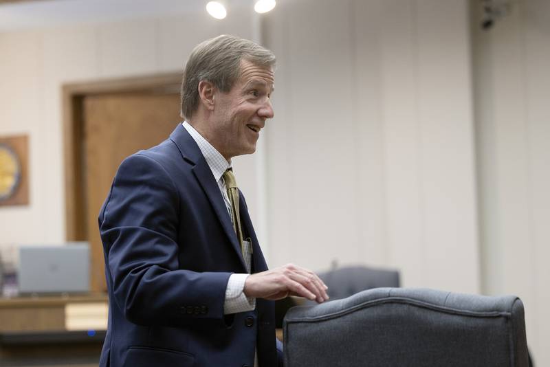 Prosecutor Charles Coburn finishes up a hearing Friday, May 9, 2025, for Matthew Herpstreith.