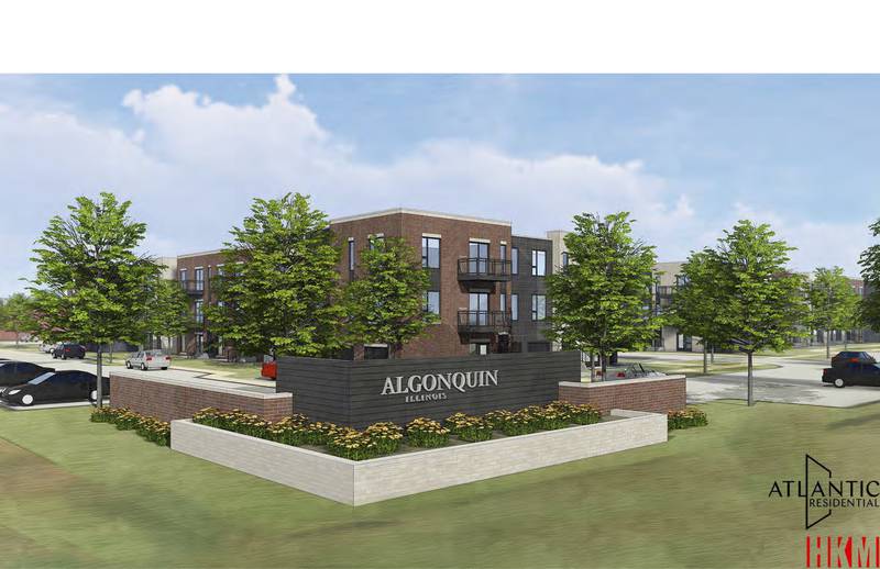 Renderings for a 300+ rental neighborhood in Algonquin from developer Atlantic Residential was discussed at the village's Committee of the Whole meeting on Tuesday, May 17, 2022.