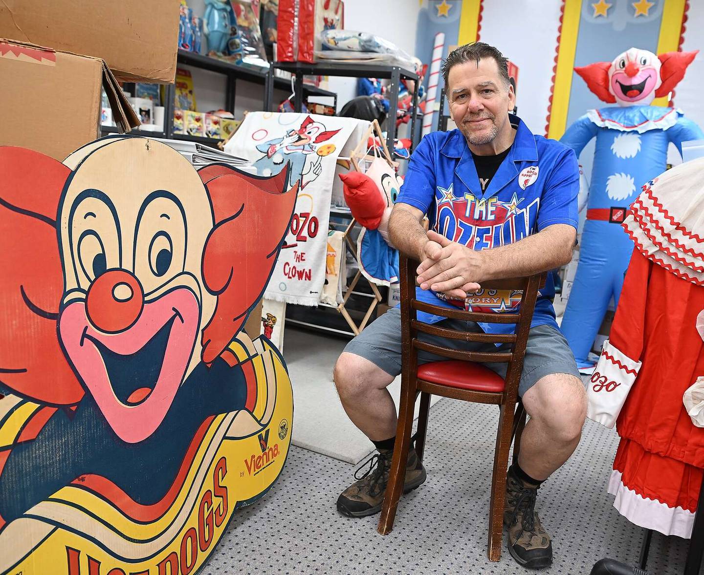 Tom Holbrook is moving his massive collection of Bozo related memorabilia to a space in downtown Elgin he’s dubbed The Bozeum.