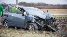 Man flown to hospital after Harvard-area crash