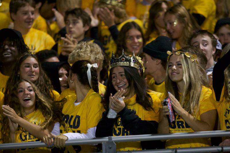 Kaneland students cheer the team on against Morris on Friday, Sept. 8, 2023 in Maple Park.