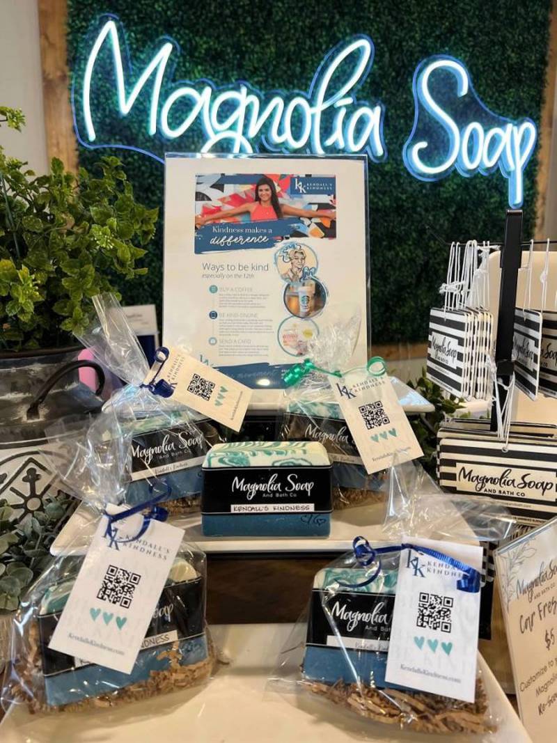 Magnolia Soap And Bath Co. in St. Charles partnered with Kendall’s Kindness to raise funds for mental health and suicide awareness through soap sales in honor of May being mental health awareness month.