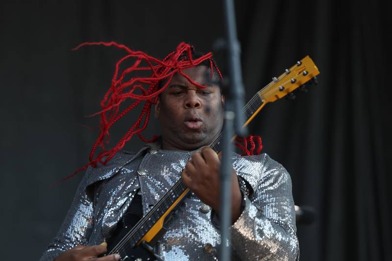 Parliament Funkadelic guitarist performs on the Rise Stage on day one of Riot Fest, Friday, Sept. 15, in Chicago.