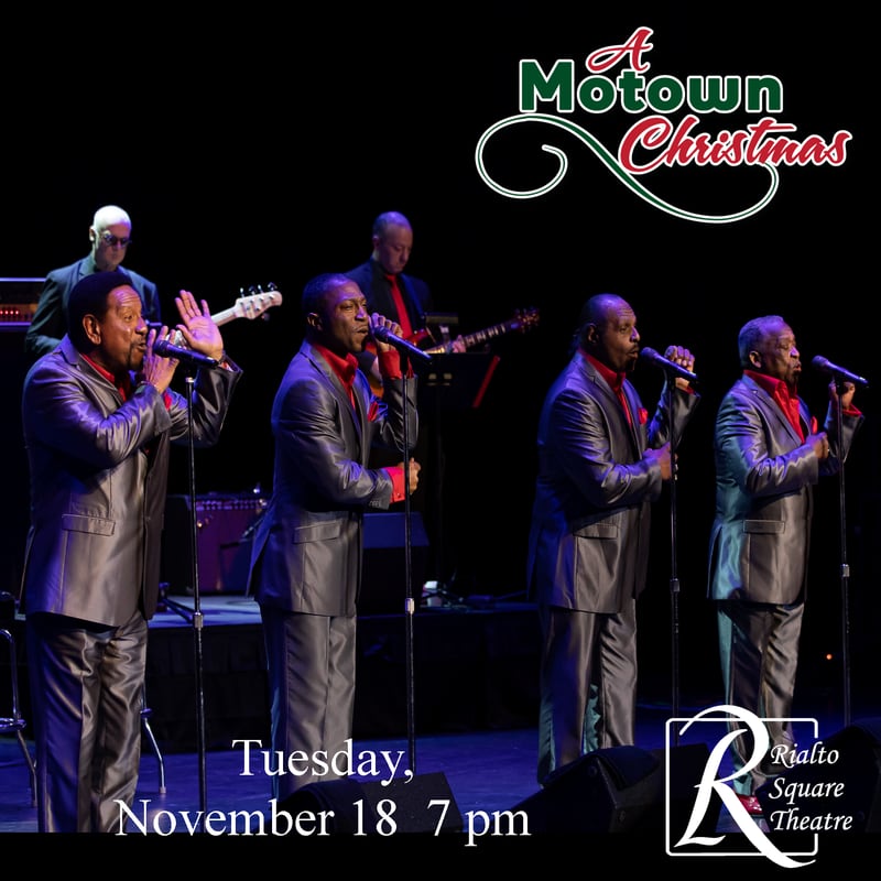 “A Motown Christmas” will be at the Rialto Square Theatre Tuesday, Nov. 18.