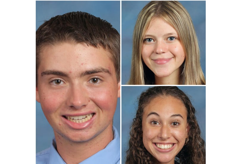 Joliet Catholic Academy recently announced its Students of the Month for September. These are Matthew Ardaugh (left), Alexis Mikuska (top) and Ella Farris (bottom).
