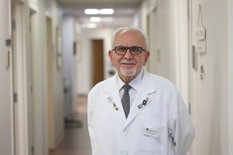 U.S. Army Reserve Medical Corps veteran and Silver Cross’ chief of medical staff Dr. Joseph Hindo poses for a photo on Tuesday, Sept. 24, 2024.