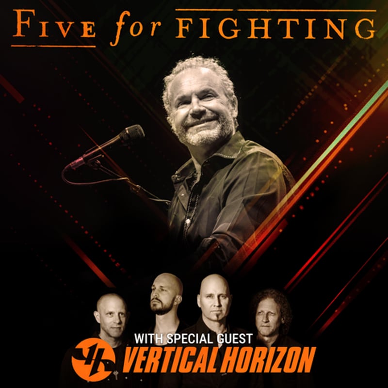 Five for Fighting and Vertical Horizon will perform at the Arcada Theatre in St. Charles Aug. 14, 2025.