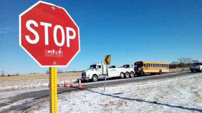 Driver killed in collision with Manhattan school bus in southeastern Will County