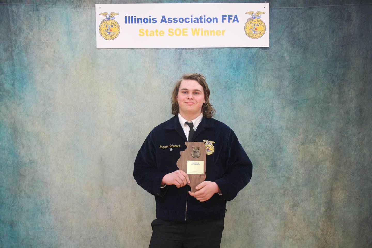 Grayson Sobkowich was selected as the State FFA SOE Award Winner in the area of manufacturing, engineering and trades.