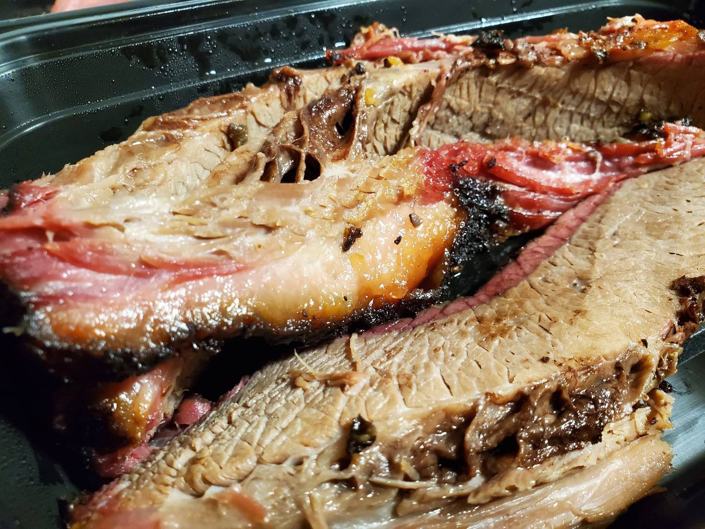 This is the way Station One Smokehouse in Plainfield serves its beef brisket.