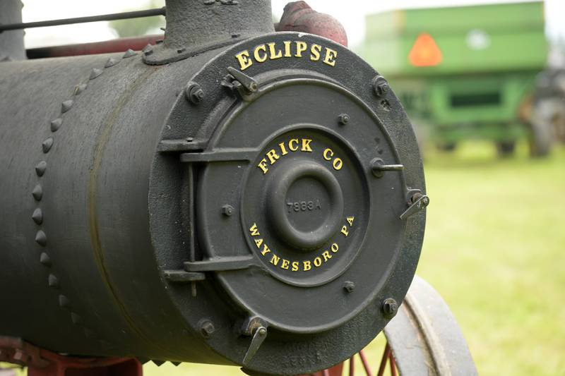 A 1914 Frick Eclipse steam tractor at the Annual Sycamore Steam Show in Sycamore on Friday, Aug. 12, 2022.