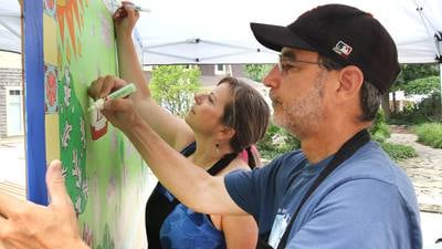 Photos: Geneva Chamber hosts community art project