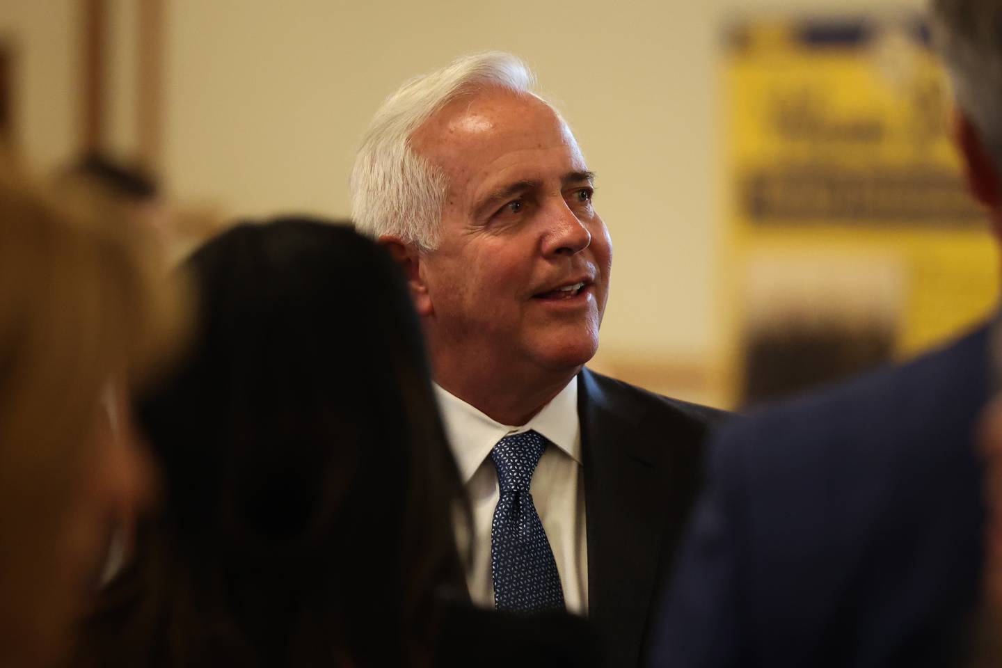 Joliet Mayor Terry D’Arcy attends a luncheon to celebrate the 110th anniversary of the Rotary Club at Jacob Henry Mansion on Tuesday, Aug. 1 in Joliet.