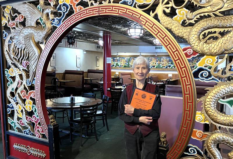 Marilyn Yin, co-owner of Yen Ching, Thursday Jan. 22, 2026, in the restaurant in DeKalb. The popular eatery will be closing by the end of the year after over 40 years in business.