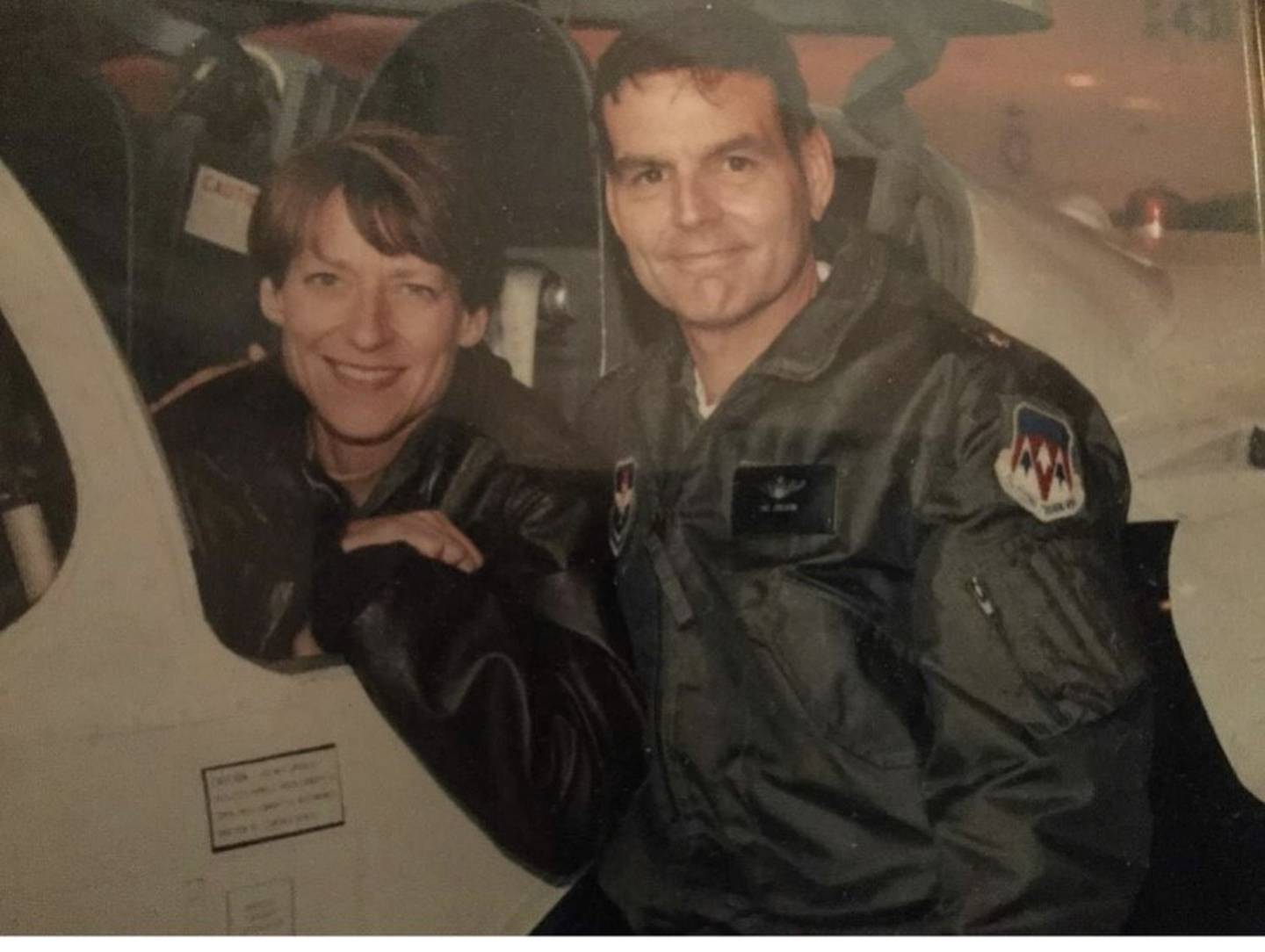 U.S. Air Force veterans Mike and Karen Giuliano, of DeKalb, met during their military service, shown here in this undated photo.