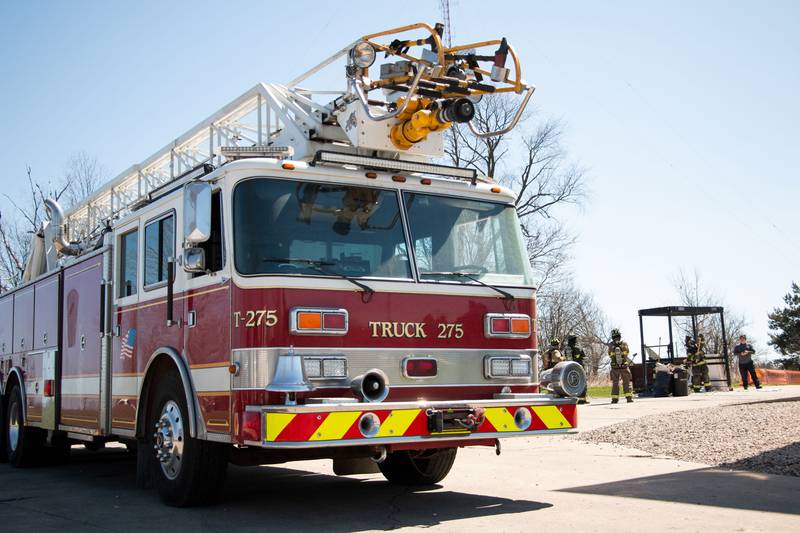 McHenry County College's new ladder truck, pictured, will be used in training as part of the college’s fire science program starting in the fall.