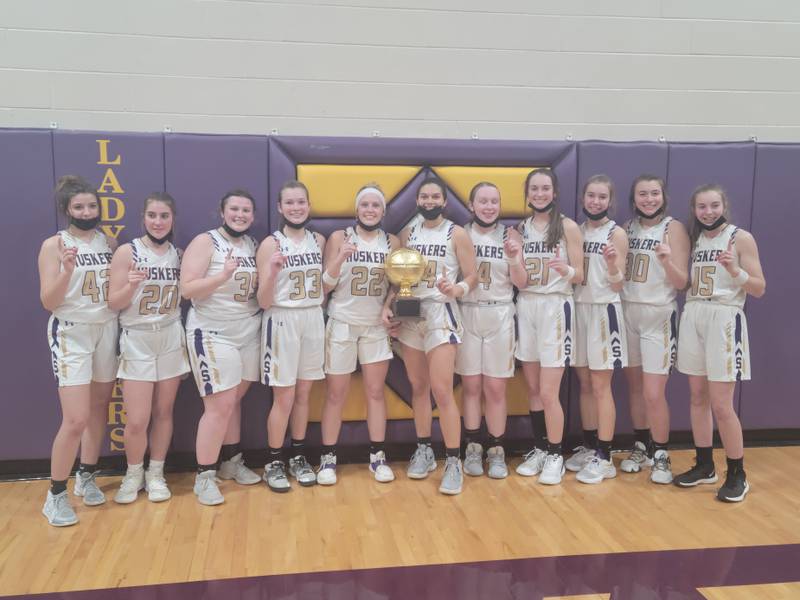 The Serena Huskers captured the championship of the 41st annual Little Ten Conference Tournament on their home floor on Friday night with a 56-23 victory over the Somonauk Bobcats.