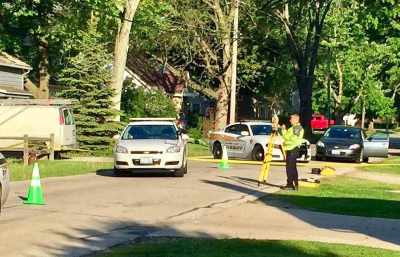 Investigators continue to collect evidence related to an officer involved shooting Saturday night in the 700 block of Prairie Street in Marengo.