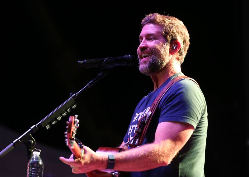 Josh Turner sings "Firecracker" on Thursday, Aug. 24, 2023 at the Bureau County Fair in Princeton.