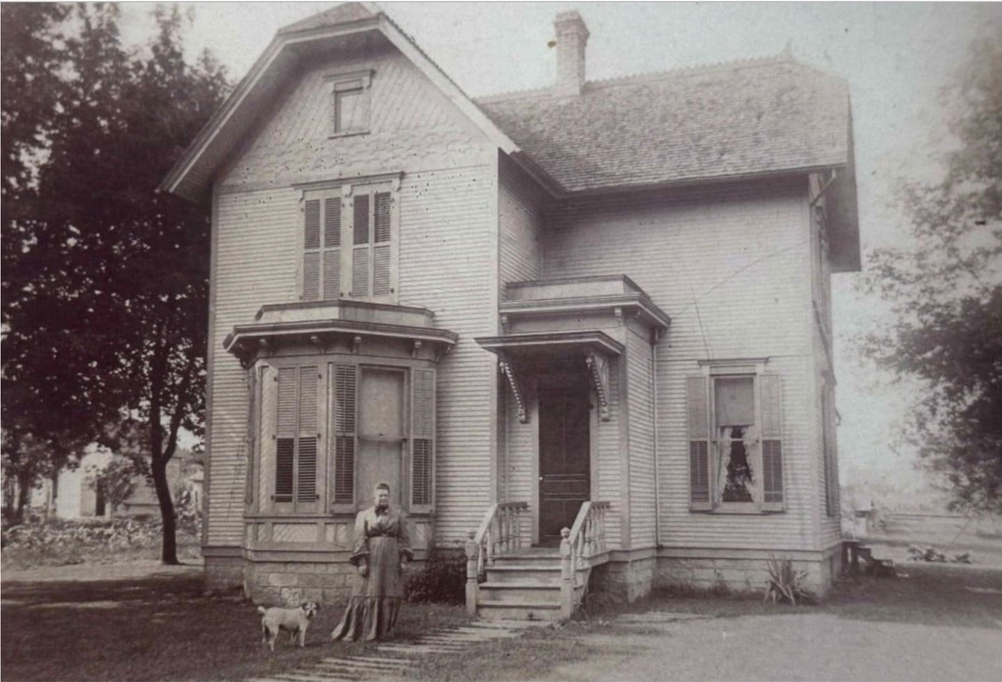 Historic image of house at 23822 W. Lockport St. in Plainfield built in 1888.