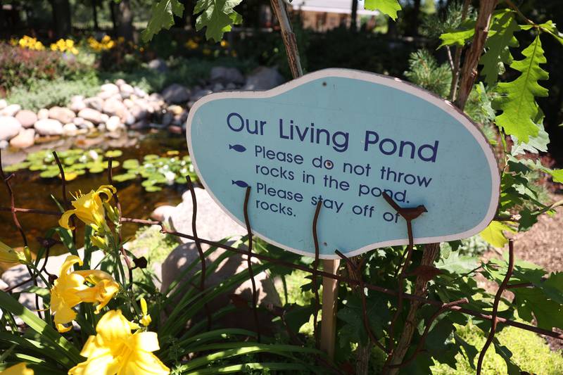 The Children’s Garden in Elwood features a small pond for families to enjoy. The Children’s Garden in Elwood recently celebrated their 25th anniversary. Saturday, July 9, 2022 in Elwood.