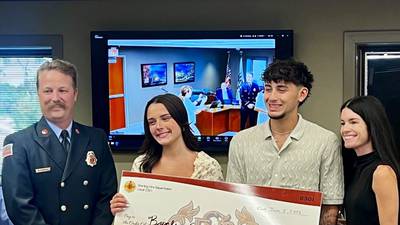 3 Sterling High School students receive scholarship given in name of fallen firefighter