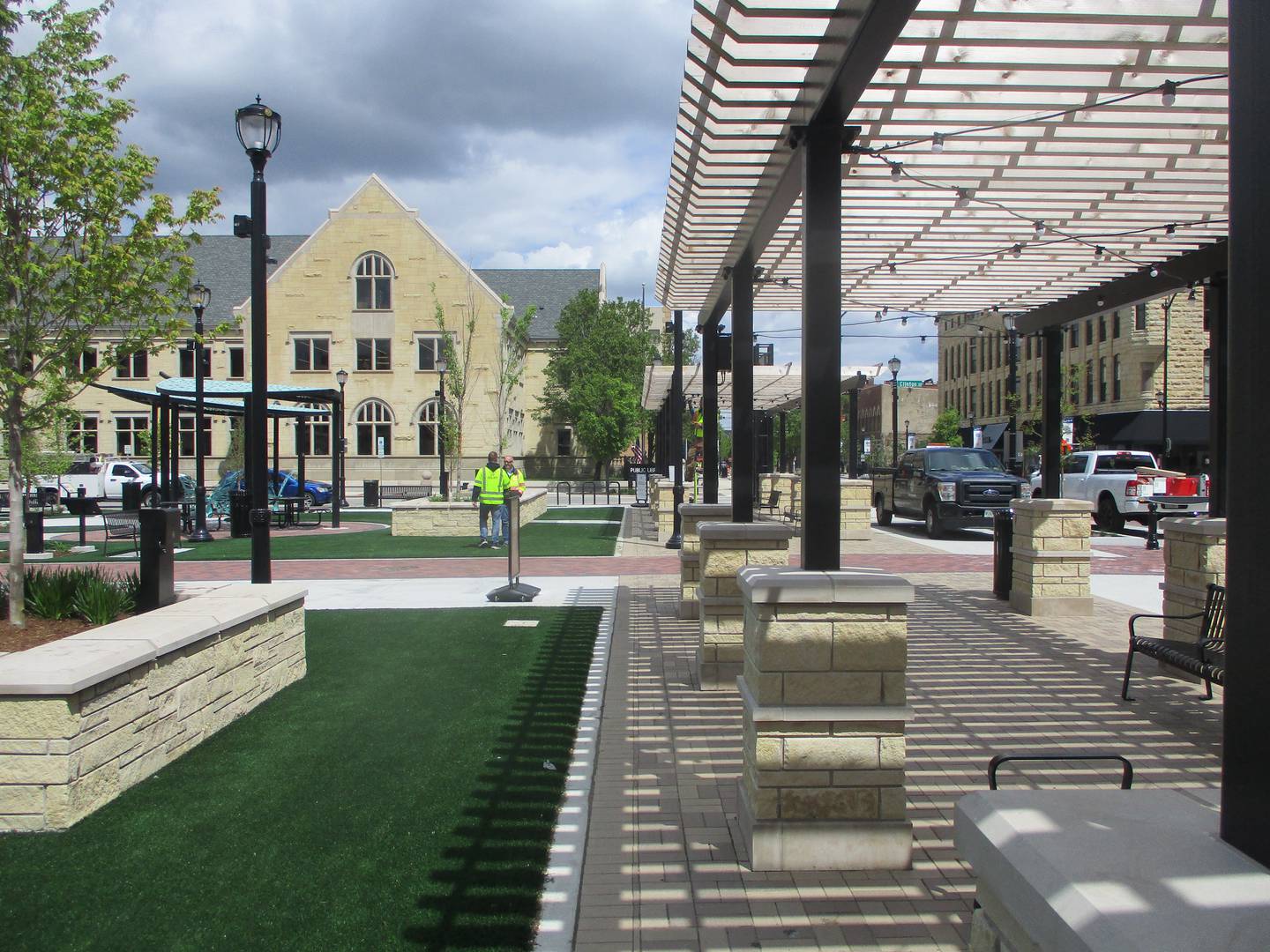 The new Joliet City Square is located at Chicago and Clinton streets downtown. April 29, 2026