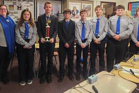 Princeton High JV Scholastic Bowl Team wins tournament trophy