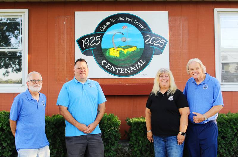 Leading the Coloma Township Park District is a board of commissioners, voted by the public for six-year terms and receive no compensation, and an executive director. Pictured are board secretary Hank Sobottka, executive director Thomas Henry, vice president Cindy Sondgeroth and president Michael Sterba. Not pictured are treasurer Brad Lueschke and commissioner Kyle Hacker. The park district is oobserving 100 years this year.