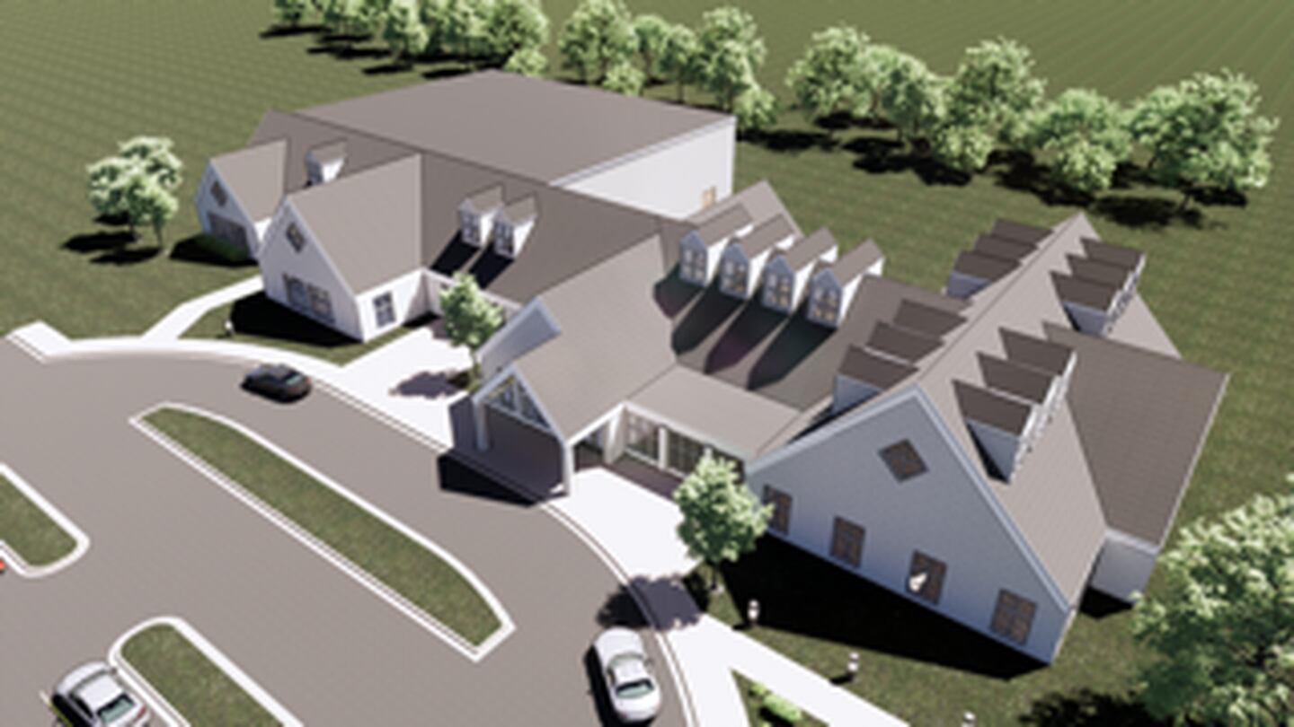 Renderings of the new community center to be constructed by the congregation at New Hope Missionary Baptist Church in the Annie Glidden North neighborhood in DeKalb.
