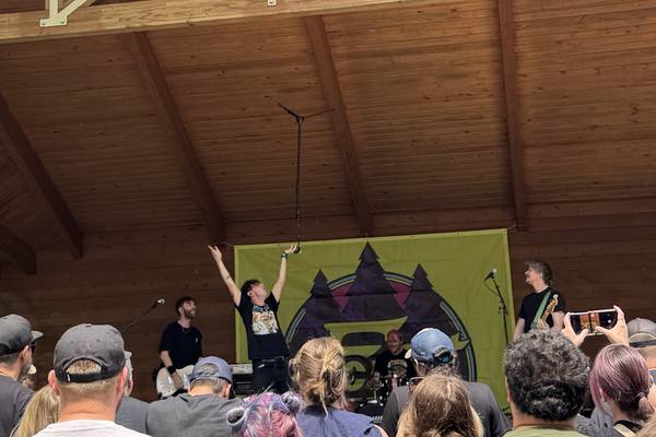 Morris auctioneer featured on album for British punk rock band