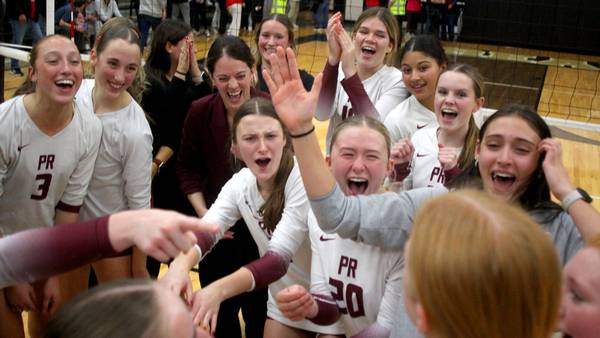 Photos: Prairie Ridge vs. St. Viator, 3A Streamwood Supersectional volleyball
