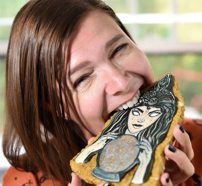 While they may look like little works of art, all of Liz Suwanski's cookies are meant to be eaten.