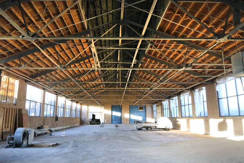 Inside one of the buildings on the property at 421 North California Street Monday, Nov. 13, 2023, in Sycamore. Local businessman Chris Mayer hopes to renovate the existing industrial buildings into a distillery, restaurant and event space.