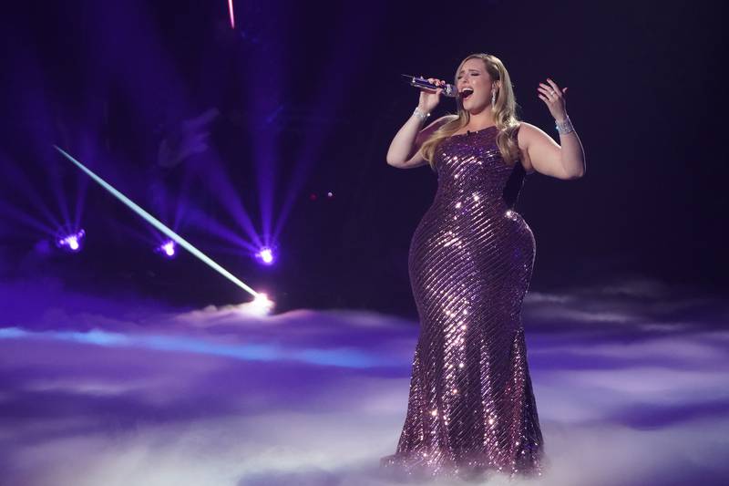 Grace Kinstler performs on the grand finale of "American Idol" Sunday, May 23, 2021.