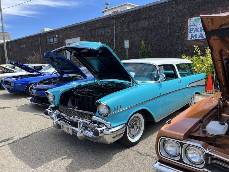 Vehicles were lined up Sunday, May 5, at the Sterling Marketplace for Sterling's 11th annual car show.