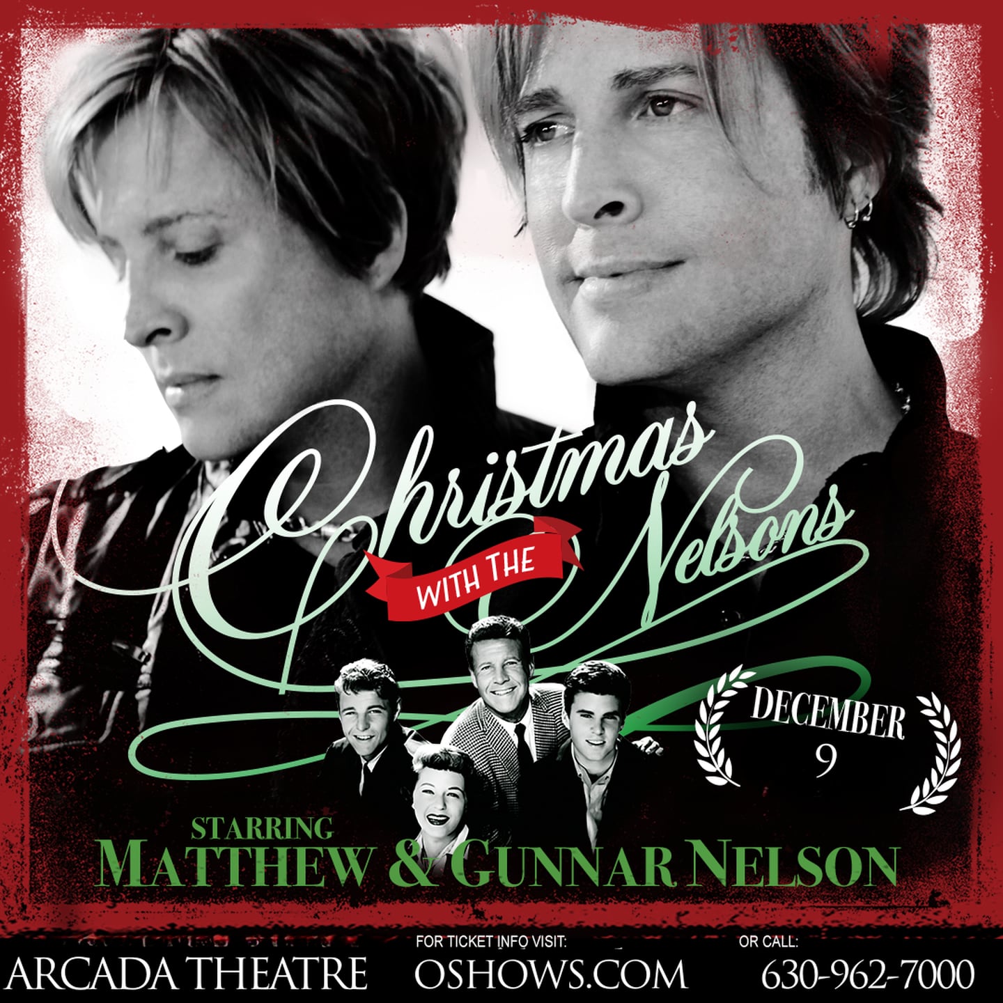 Matthew and Gunnar Nelson will bring their show "Christmas with the Nelsons" to the Arcada Theatre on Dec. 9, 2025.