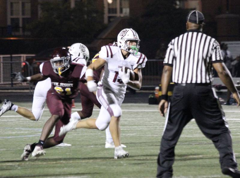 Wheaton Academy senior Gavin Pedone, who will play lacrosse collegiately at Robert Morris, is making a big difference in a return to the football field this fall for 4-0 Wheaton Academy.