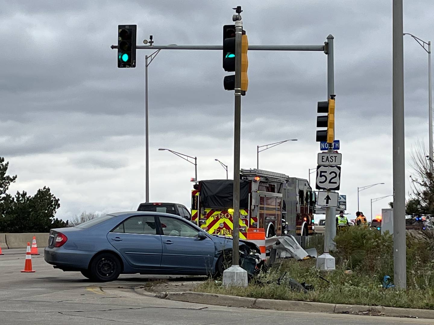 Shorewood crash at Route 52 ramp to I 55 leads to traffic delays Shaw