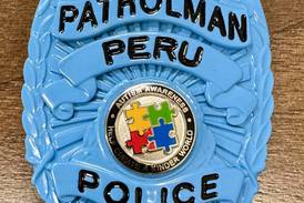 Peru Police Department to honor National Autism Acceptance Month with blue badges
