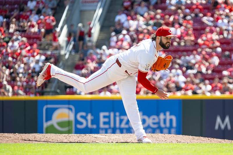 Rock Falls native Jakob Junis pitches for Cincinnati Sunday, Sept. 1, 2024, against Milwaukee.