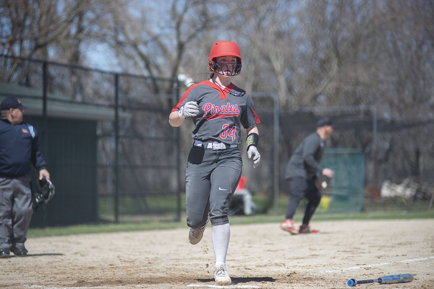 Ottawa's Maura Condon comes in the score against Rock Falls Saturday, April 9, 2022.