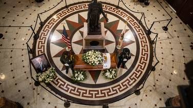 Former Gov. Jim Edgar lies in state at the Illinois Capitol