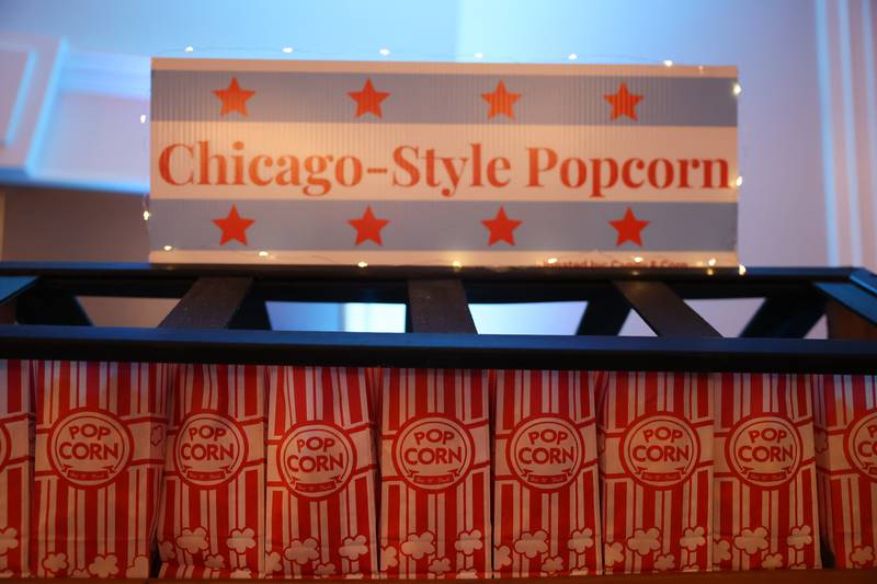 Candy and Corn in Minooka provided popcorn at the Shorewood HUGS "Sweet Home Chicago"  chocolate ball fundraiser in Joliet on Saturday, February 4, 2023.