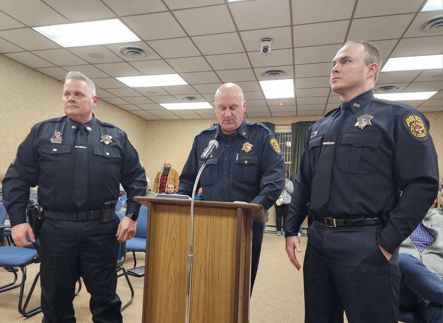 On Monday, members of the family, Sergeant Dan Jaeger and Officer Dustin Schaill, helped saved presented them with lifesaving awards for their bravery and composure during the incident.